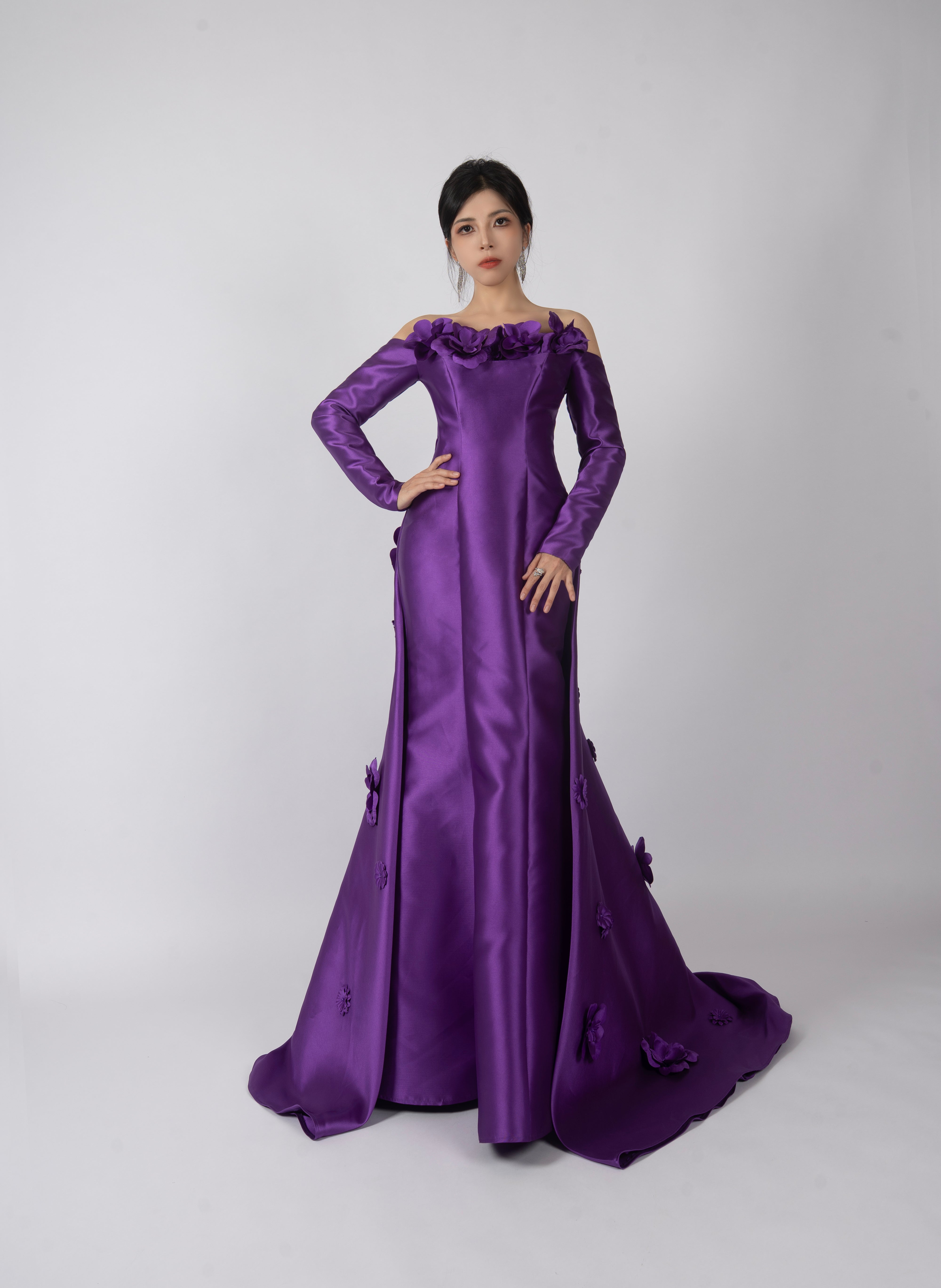 Purple Evening Dress Royal Amirah Purple Evening Dress Royal Amirah