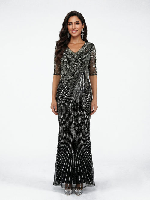Silver Evening Dress Royal Amirah Silver Evening Dress Royal Amirah