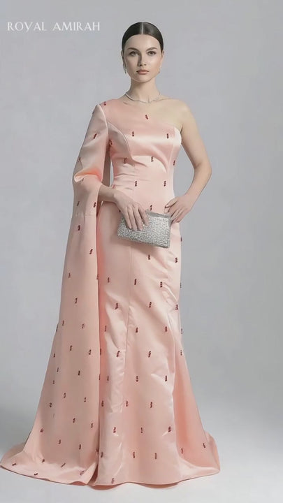 Royal Amirah Pink Evening Dress H1959-8