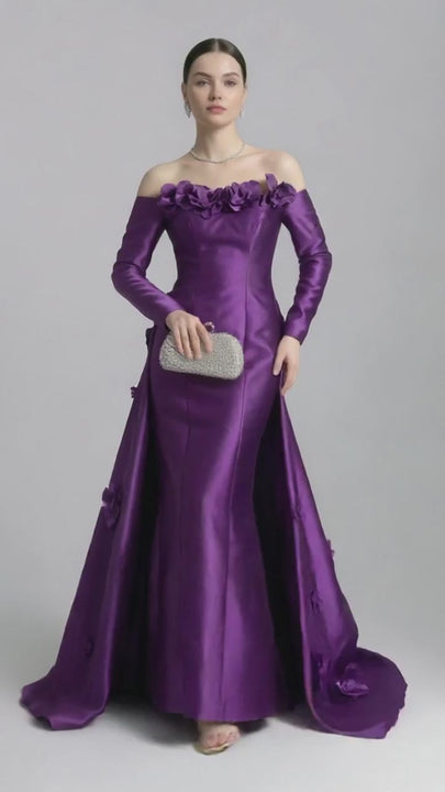 Royal Amirah Purple Evening Dress A99-8