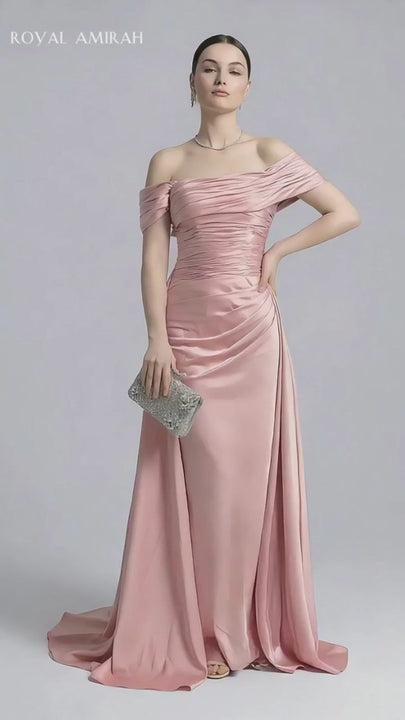 Royal Amirah Pink Evening Dress W267-8